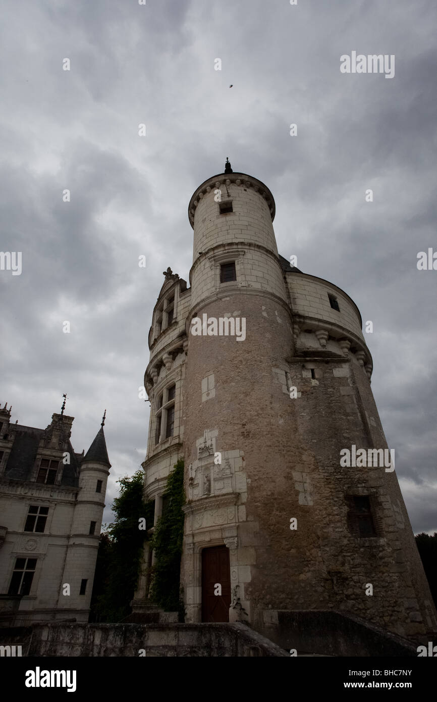 Chenonceau castle annex Stock Photo