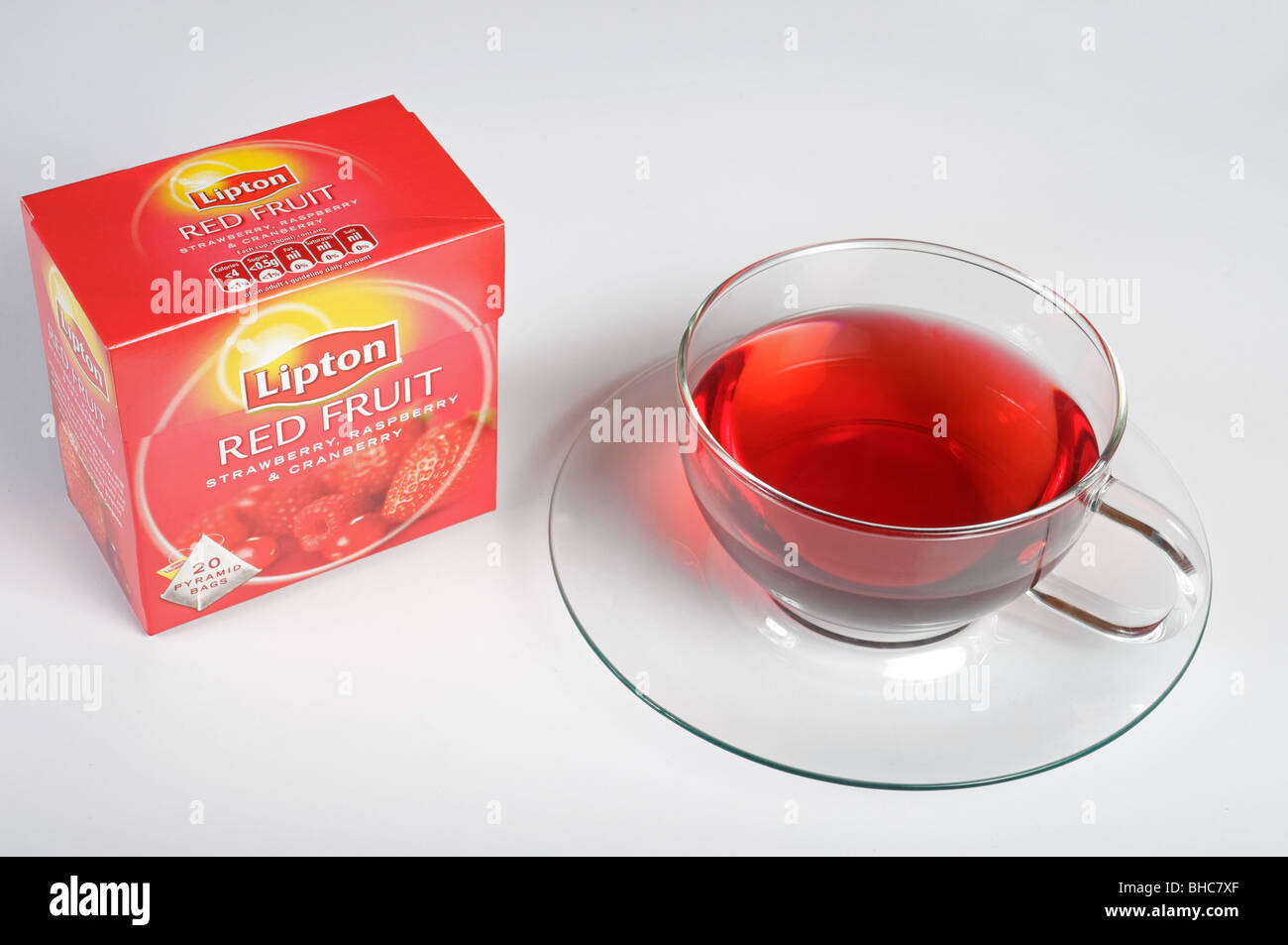 Lipton red fruit tea Stock Photo Alamy