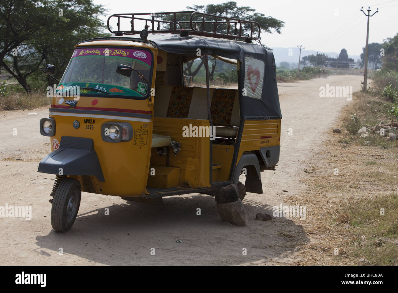 Motorised rickshaw Stock Photo