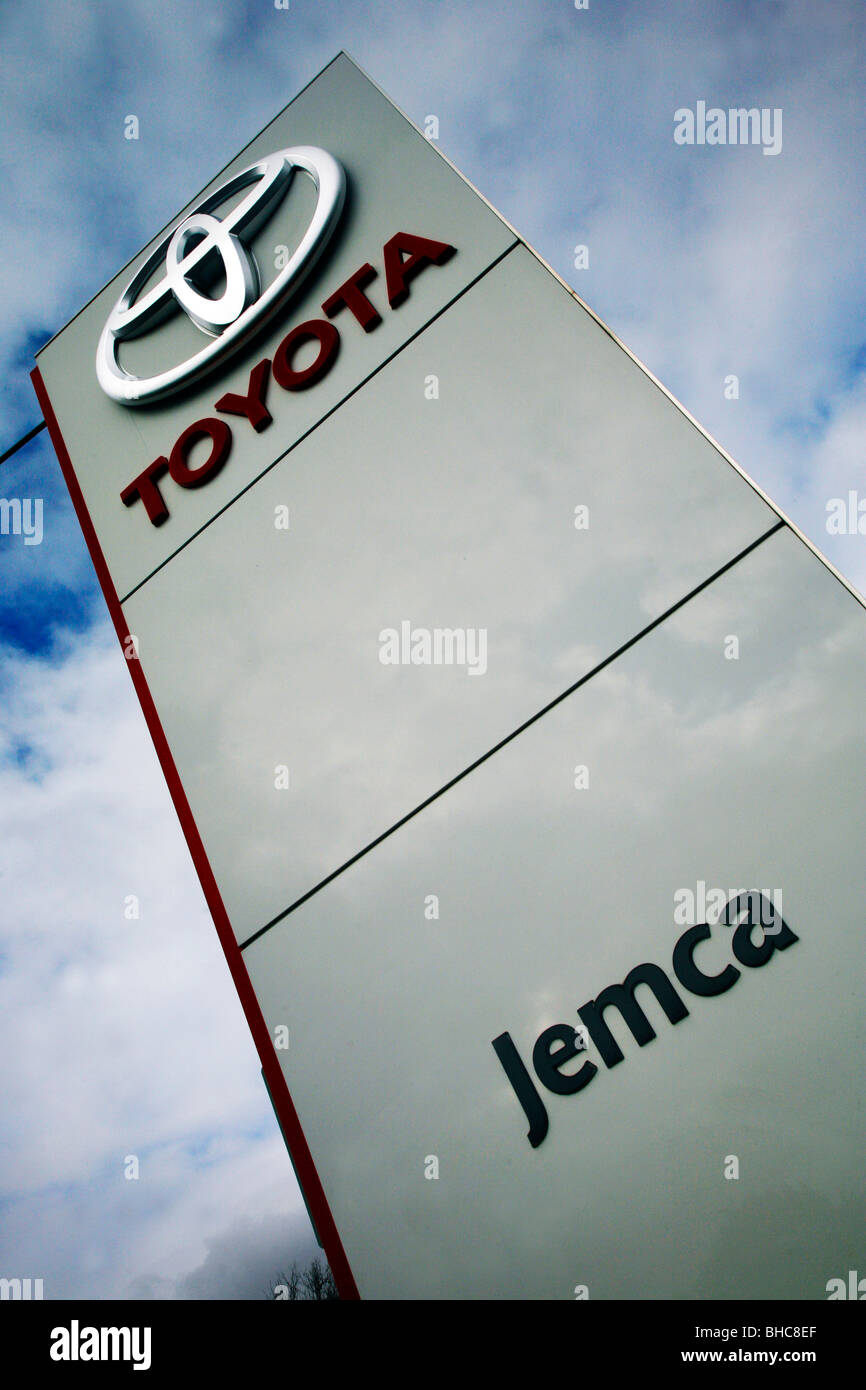 Toyota Jemca, Toyota logo, Toyota sign Stock Photo
