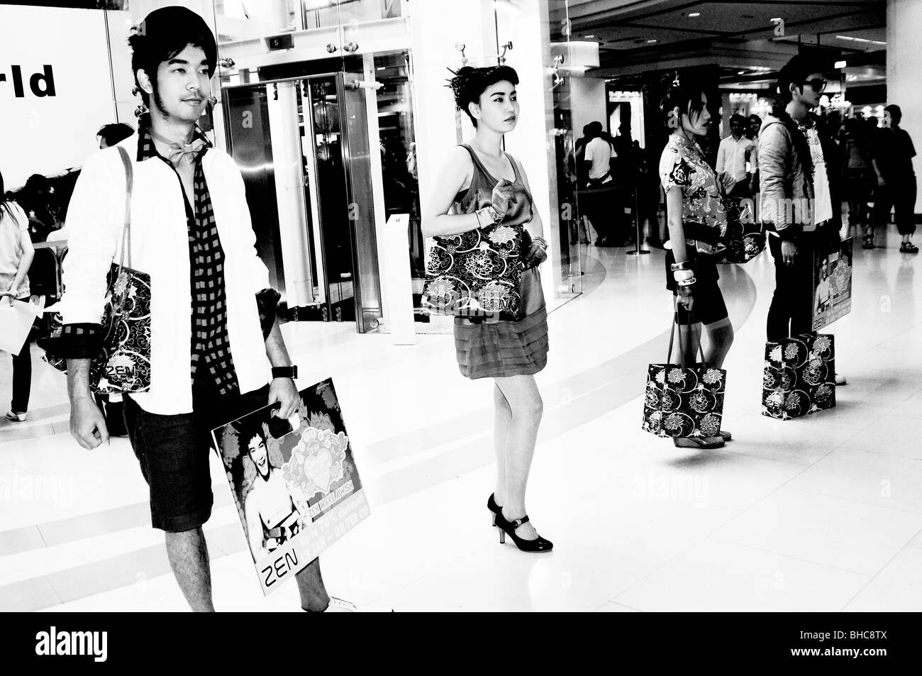 fashion show , central world mall , bangkok , thailand Stock Photo
