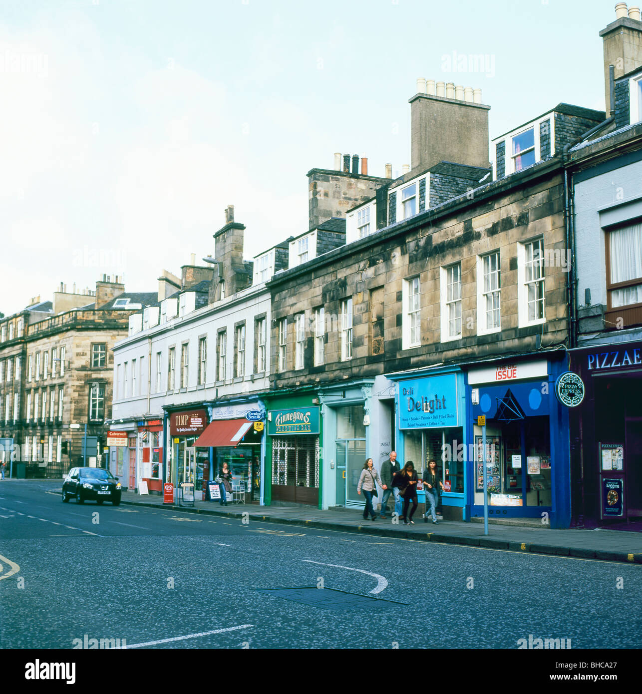 Small shops on Queensferry Street Edinburgh Scotland UK Stock Photo Alamy