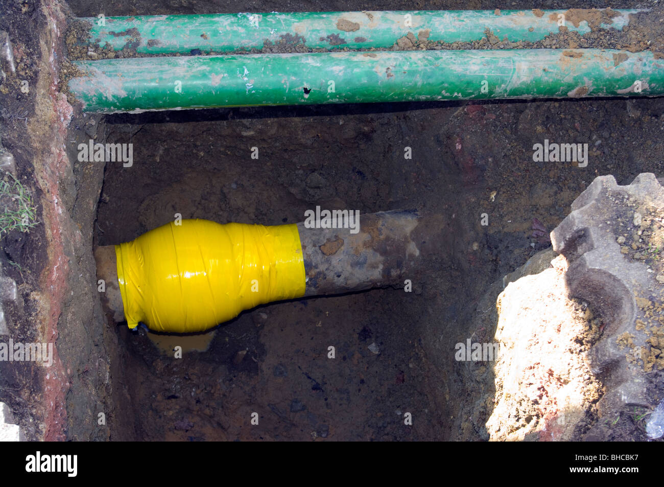 Gas Mains Repair Stock Photo Alamy
