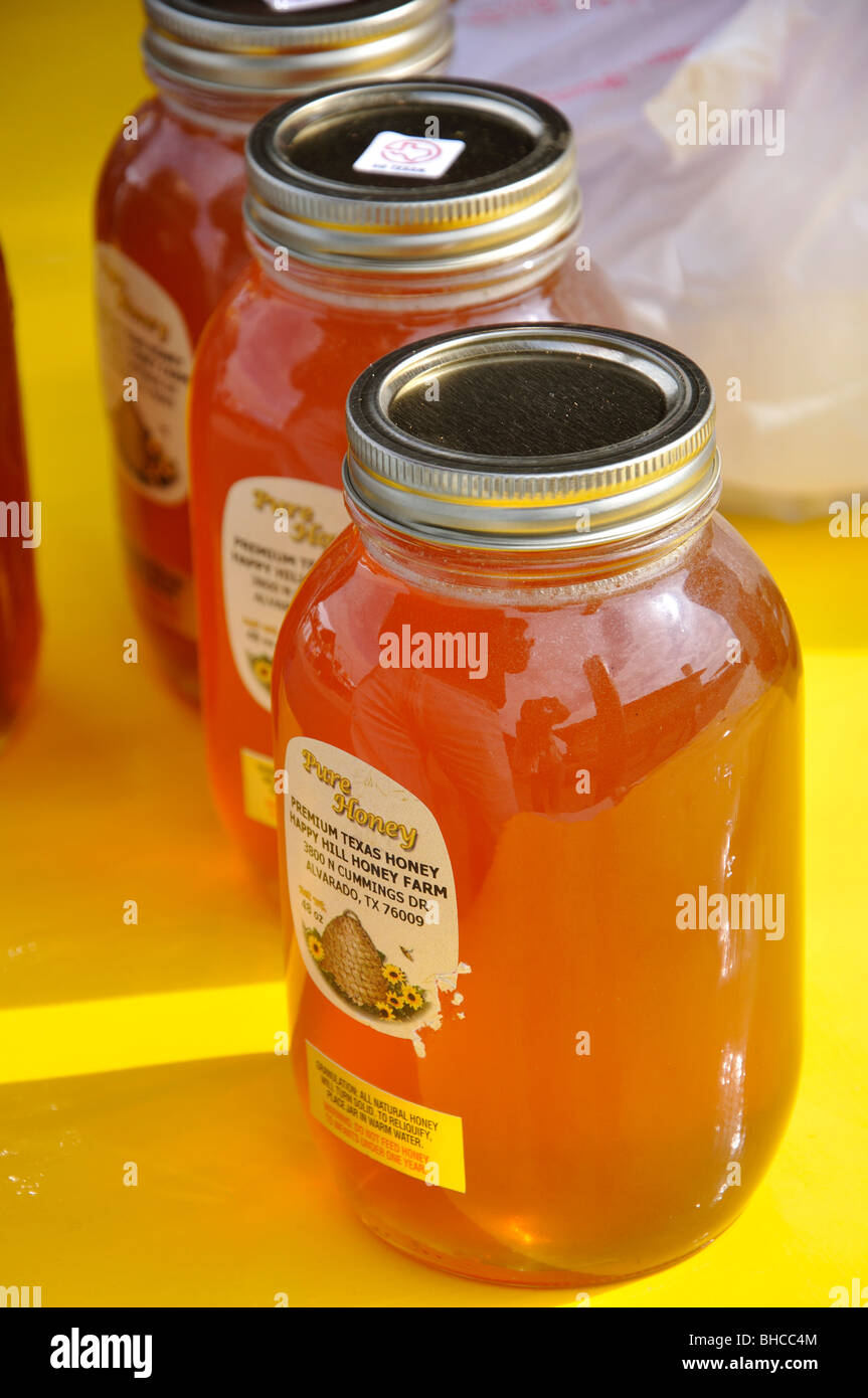 Honey for sale at local farmer