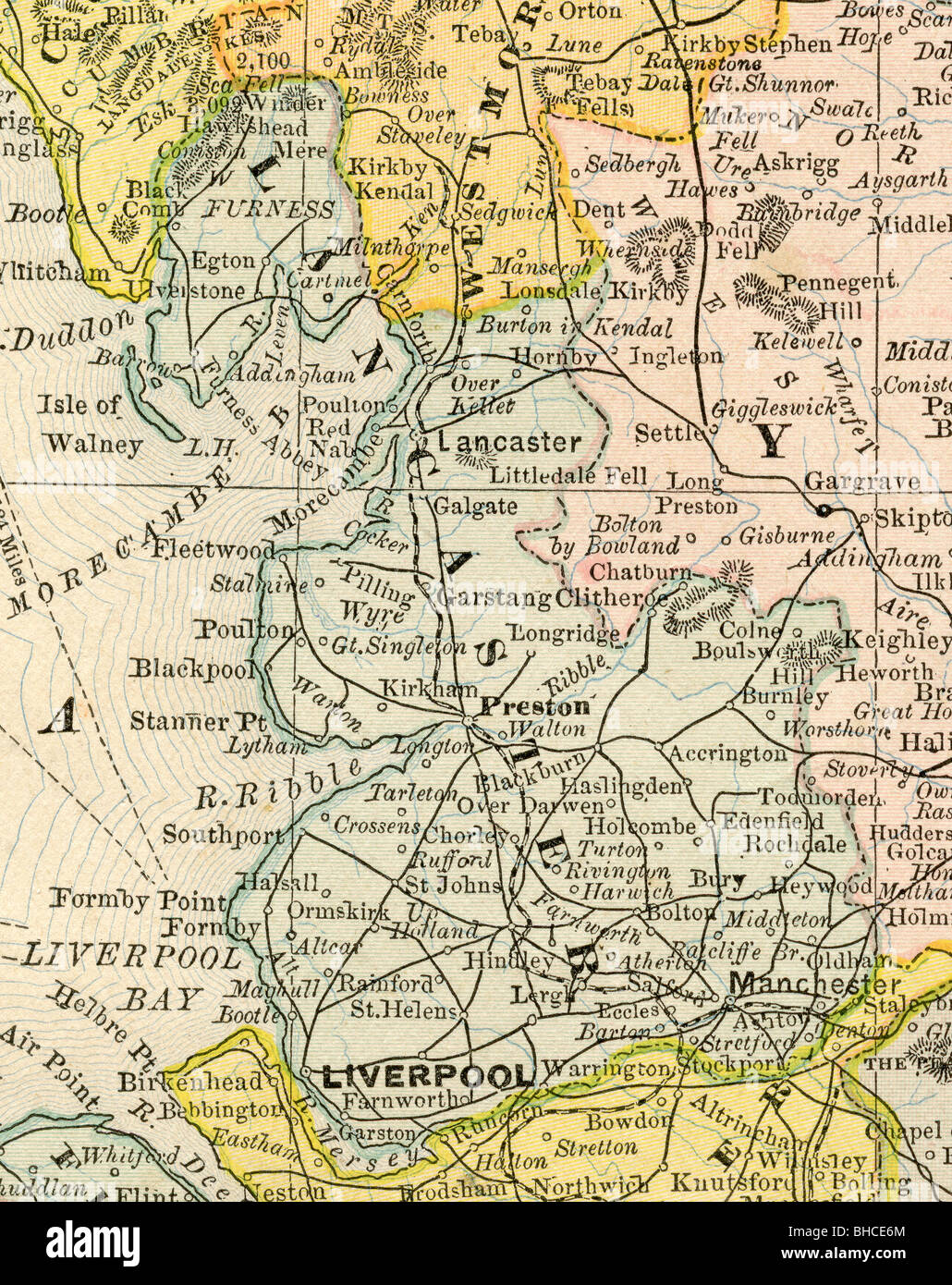 Lancaster map hires stock photography and images Alamy