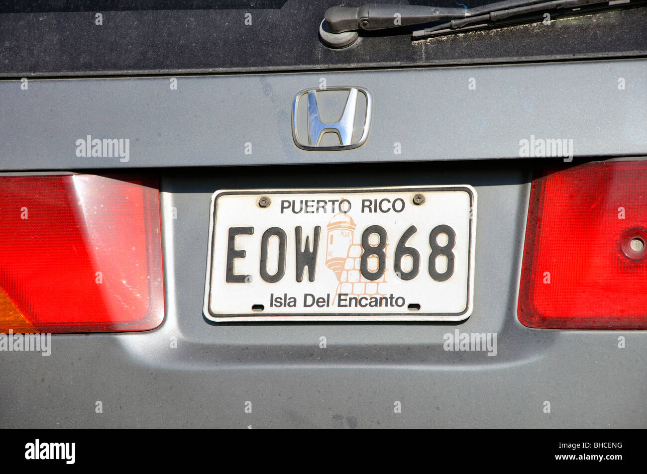 Puerto Rico license plate Stock Photo - Alamy
