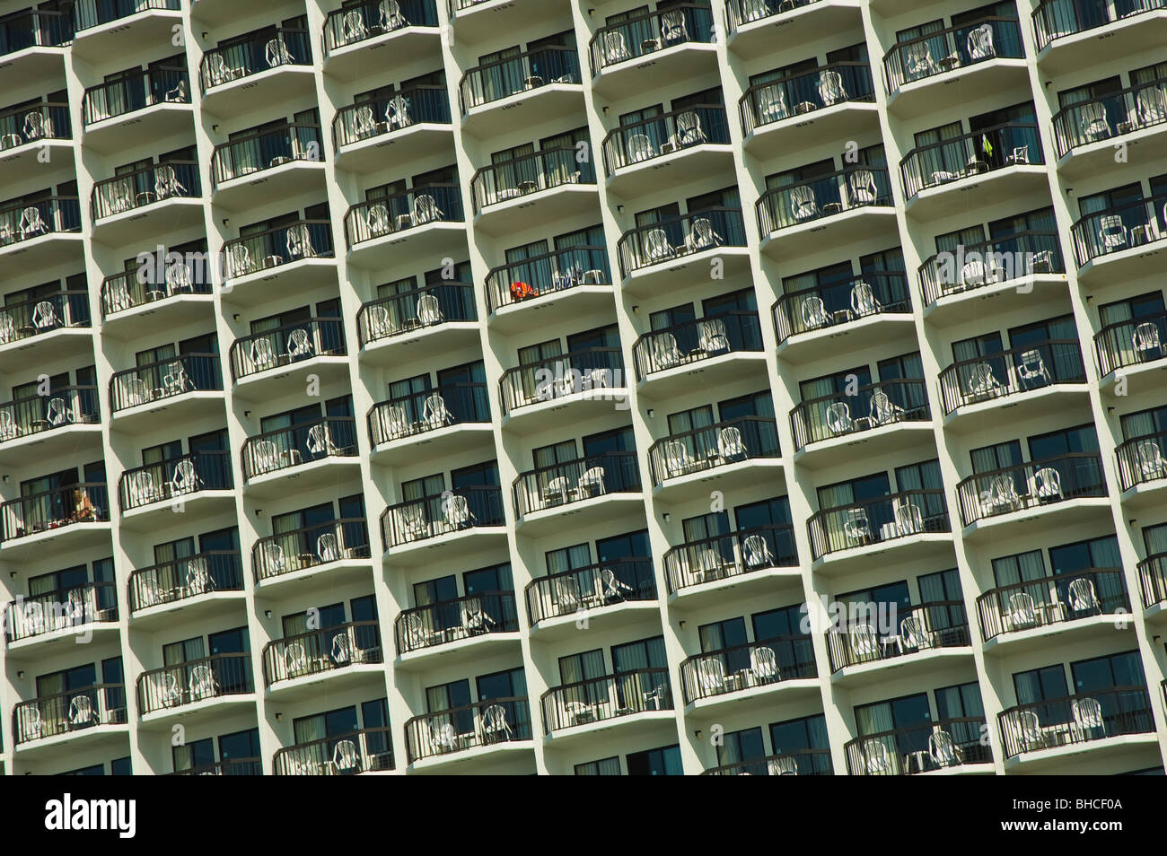 Hotel balconies, Myrtle Beach, South Carolina, USA Stock Photo Alamy
