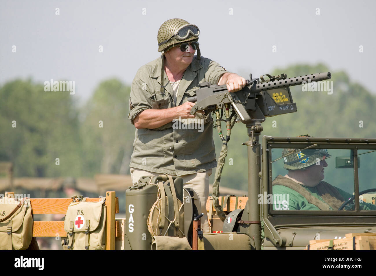World War Ii American Soldiers Reading High Resolution Stock