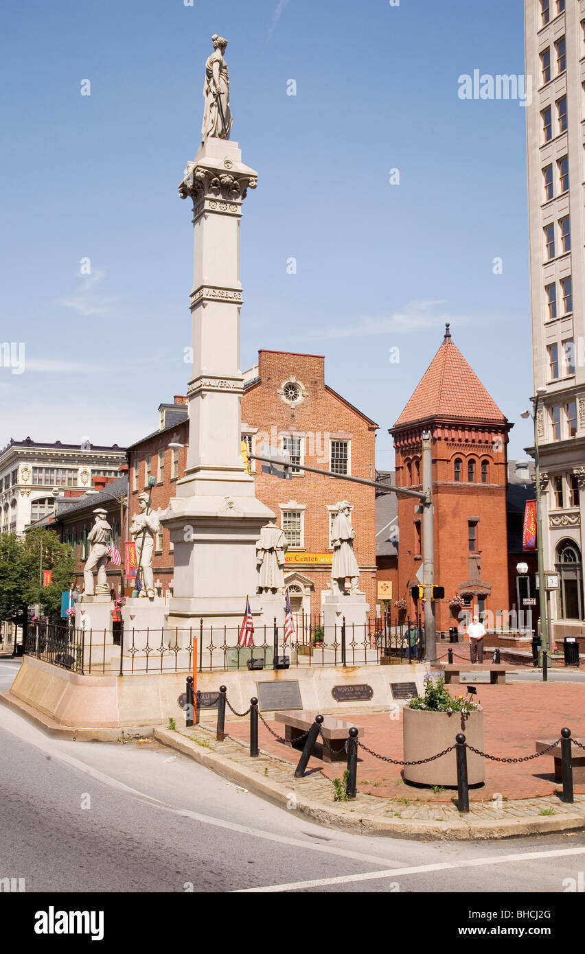 Statue in town center of Lancaster, Pennsylvania Stock Photo Alamy