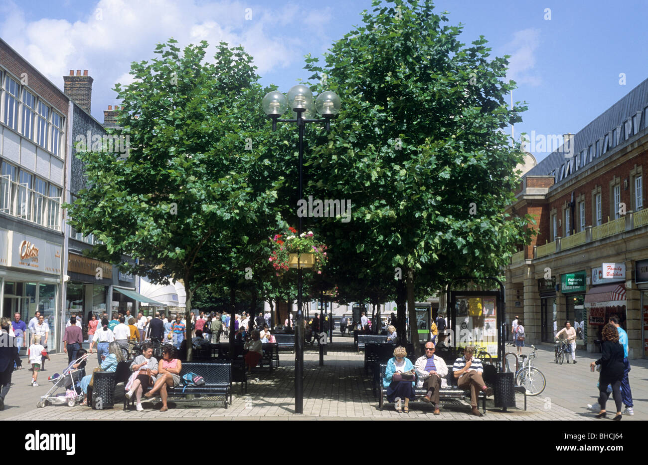 Peterborough City Centre, Bridge Street English town towns centres