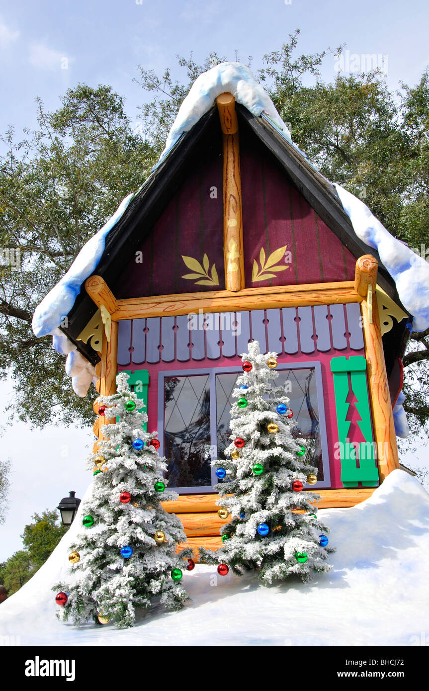 Christmas at Disneyworld, Orlando, Florida, USA Stock Photo