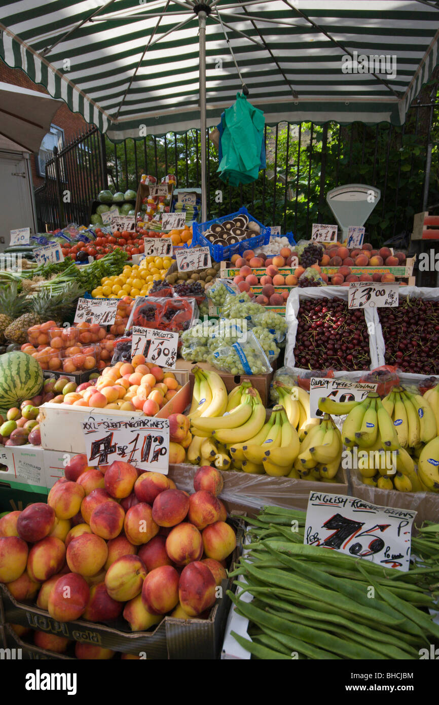 A fruit and veg market stall Stock Photo Alamy