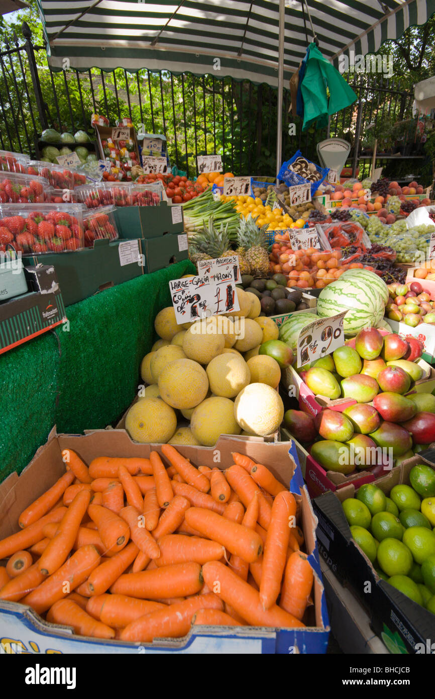 A fruit and veg market stall Stock Photo Alamy