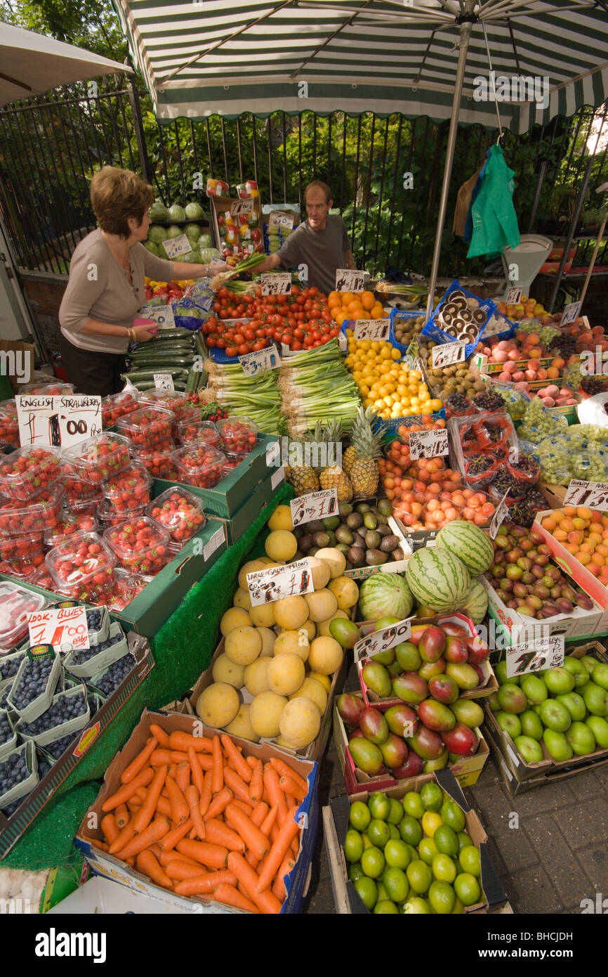 A fruit and veg market stall Stock Photo Alamy