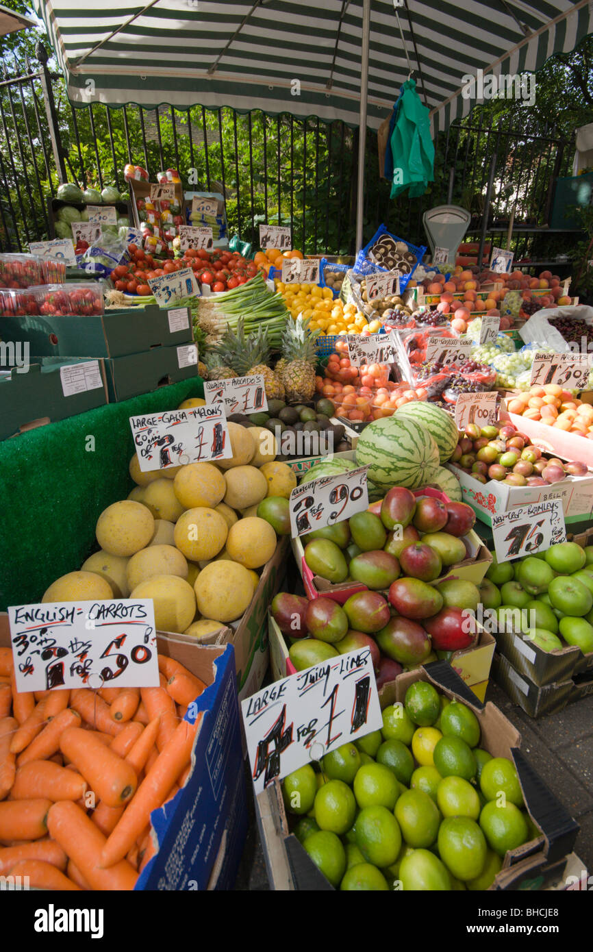 A fruit and veg market stall Stock Photo Alamy