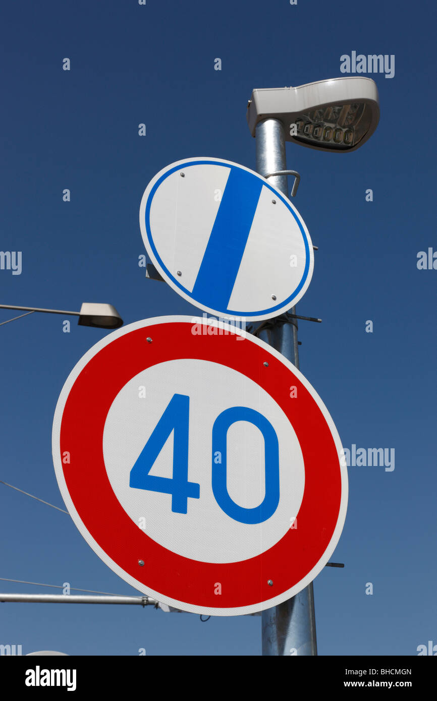 Speed Limit Sign Tokyo Prefecture Honshu Japan Stock Photo