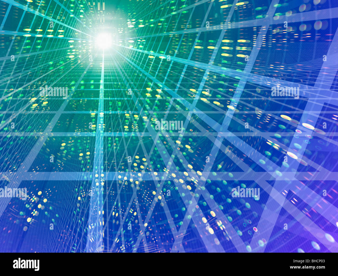 Light on grid background computer graphic Stock Photo - Alamy