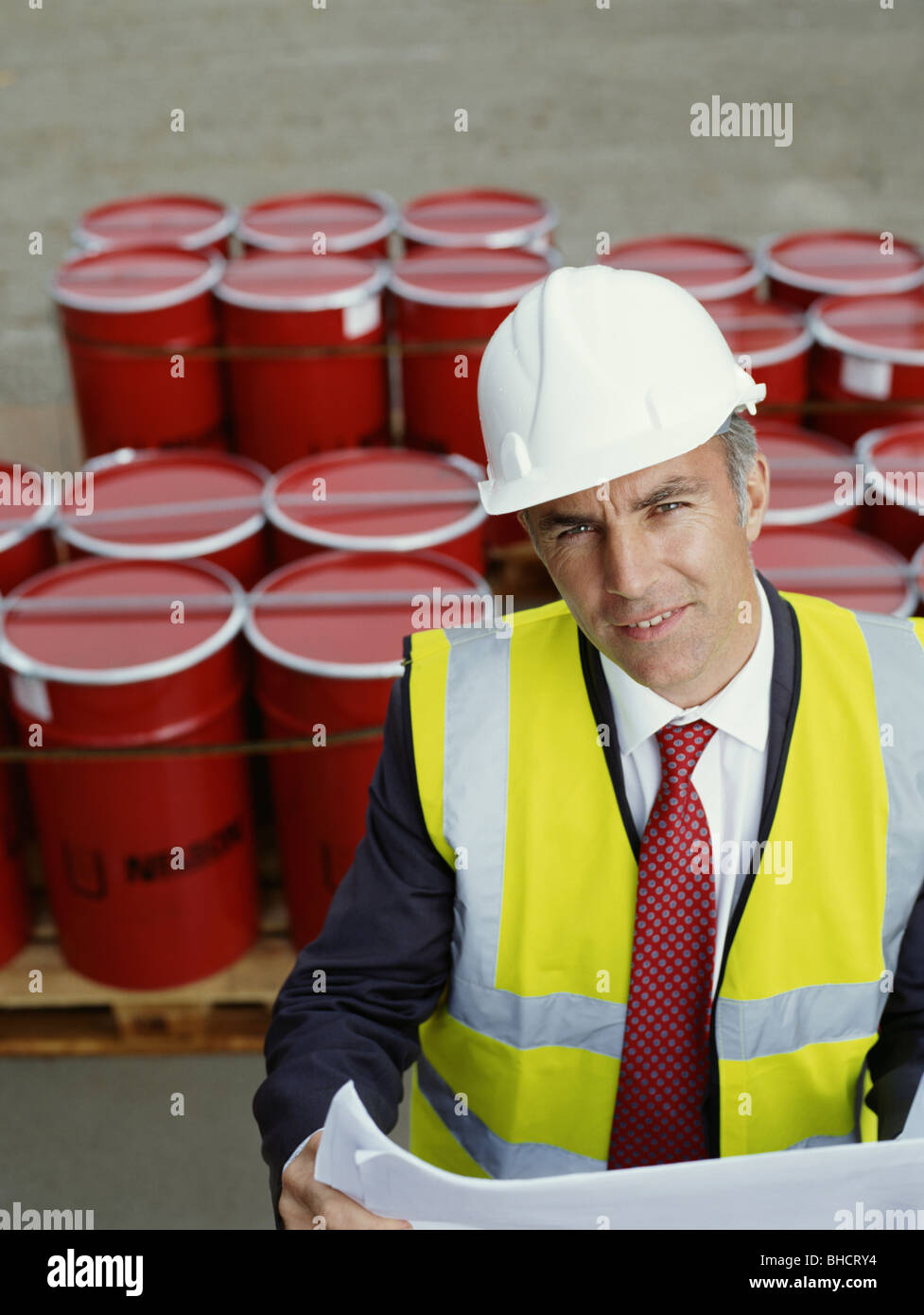 a-construction-site-manager-stock-photo-alamy