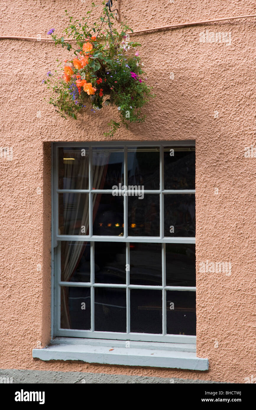 Window. Cheddar village and Gorge. Somerset. England. Stock Photo