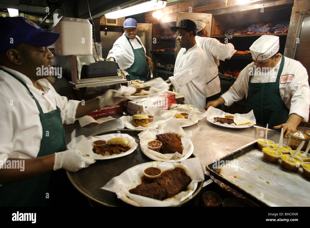 Kitchen, Charlie Vergos Rendezvous Charcoal Ribs Restaurant, Memphis