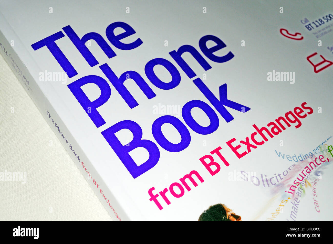 the BT telephone directory Stock Photo: 27945636 - Alamy