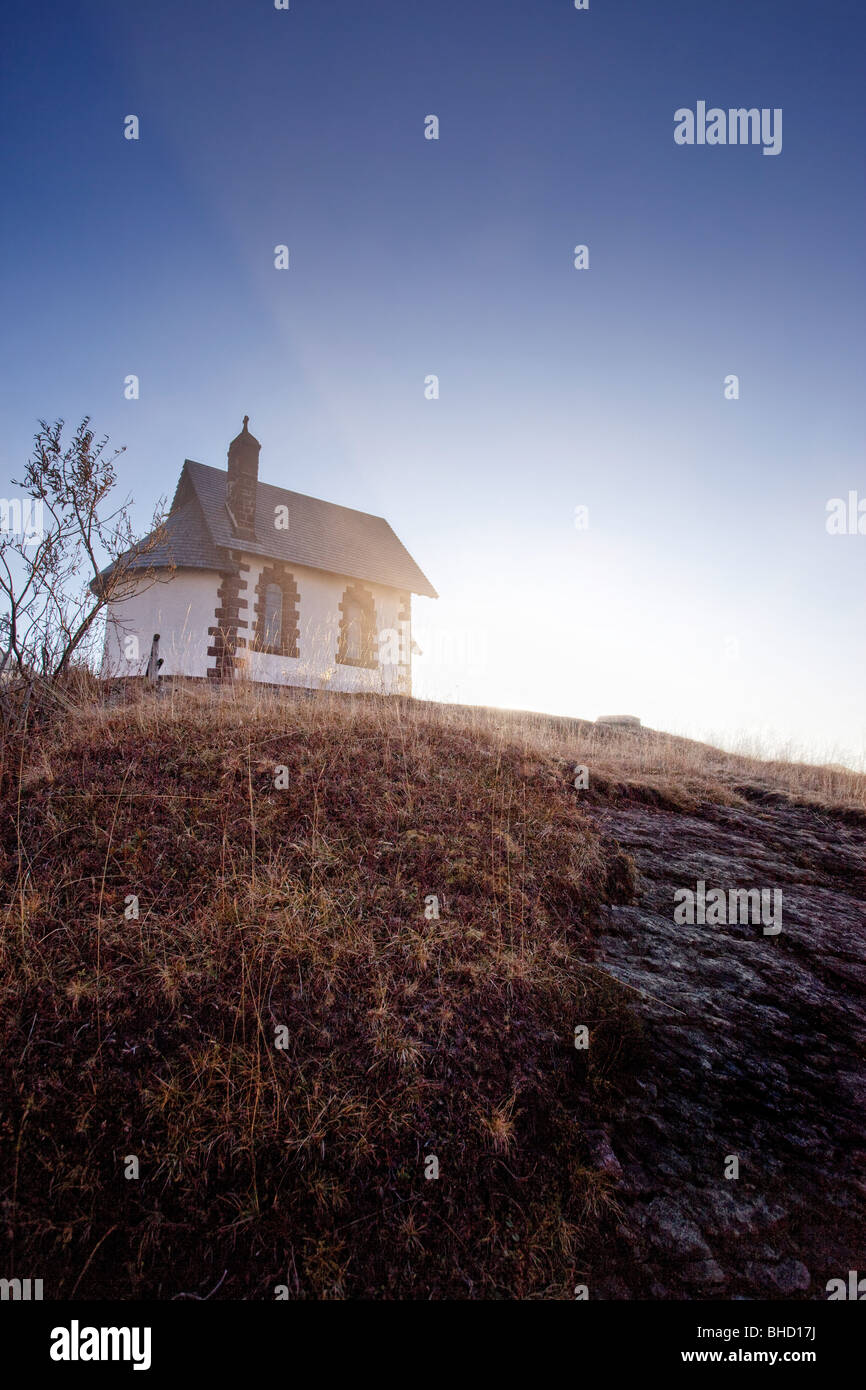 A church on Rolle pass Stock Photo