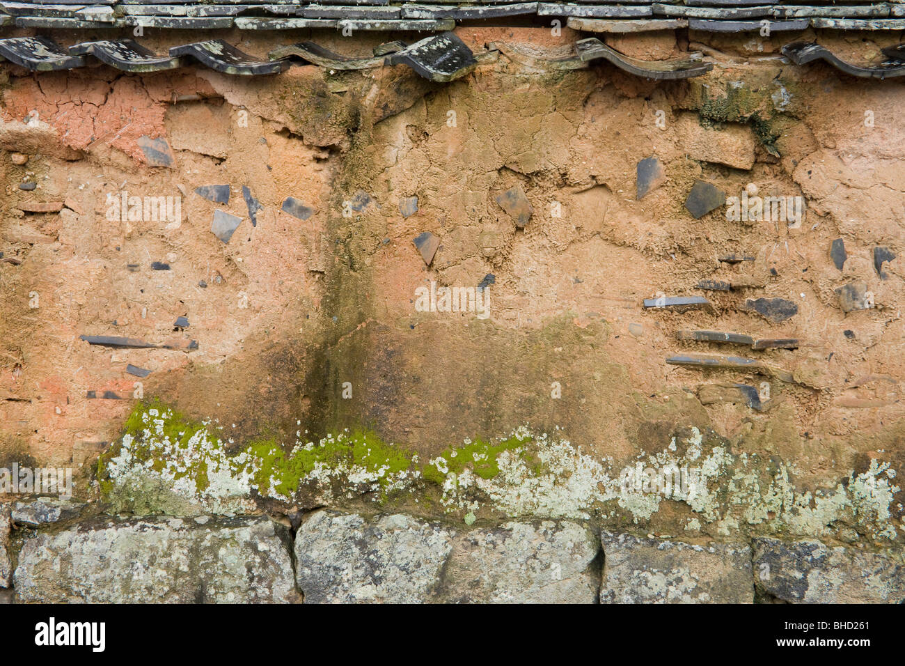 Mud wall, Hagi, Yamaguchi Prefecture, Japan Stock Photo Alamy