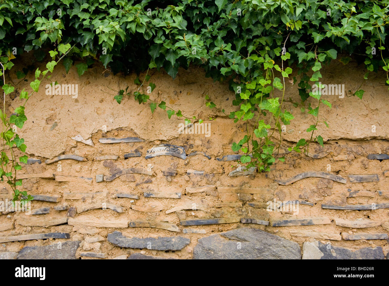 Mud wall, Hagi, Yamaguchi Prefecture, Japan Stock Photo Alamy