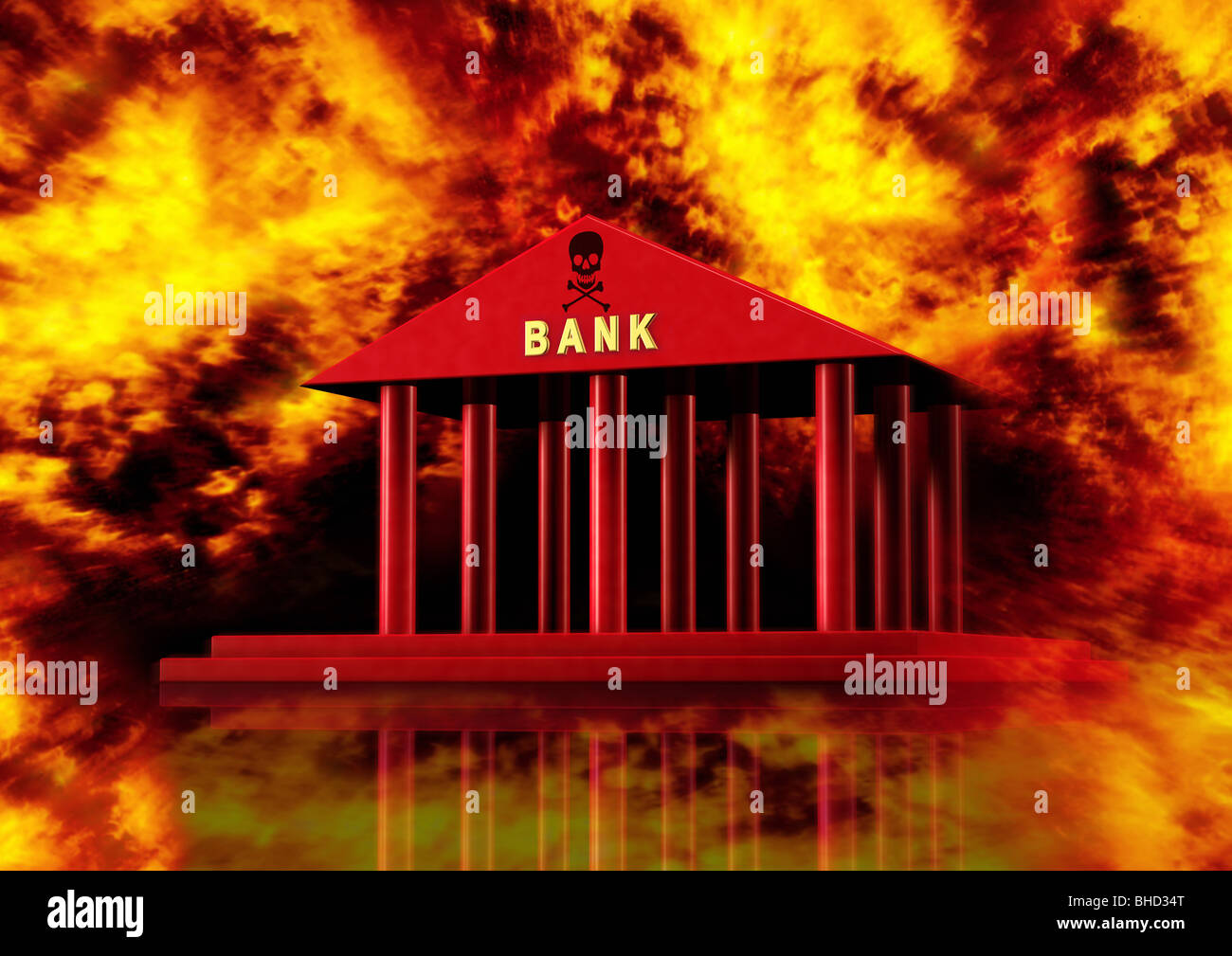 Bank Building Stock Photo