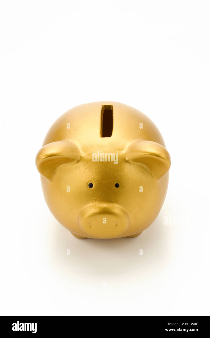 Gold piggy bank Stock Photo Alamy