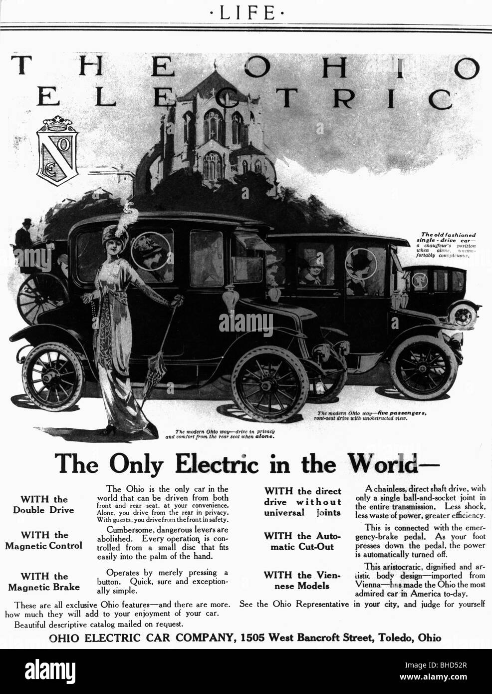 advertising, cars, Ohio Electric, electric car of Ohio Electric Car