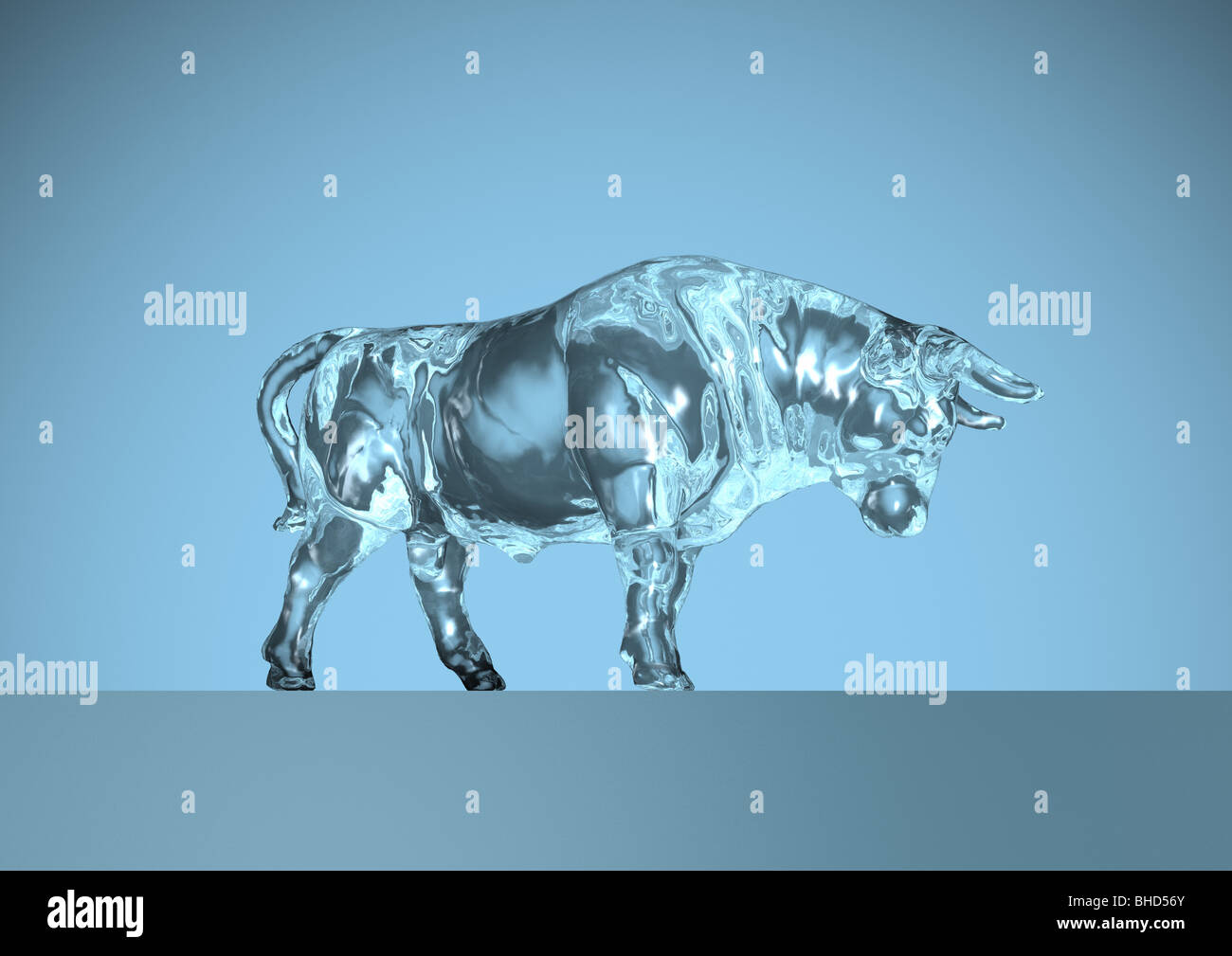 stock exchange, bull, bear - Börse, Bulle, Bär Stock Photo
