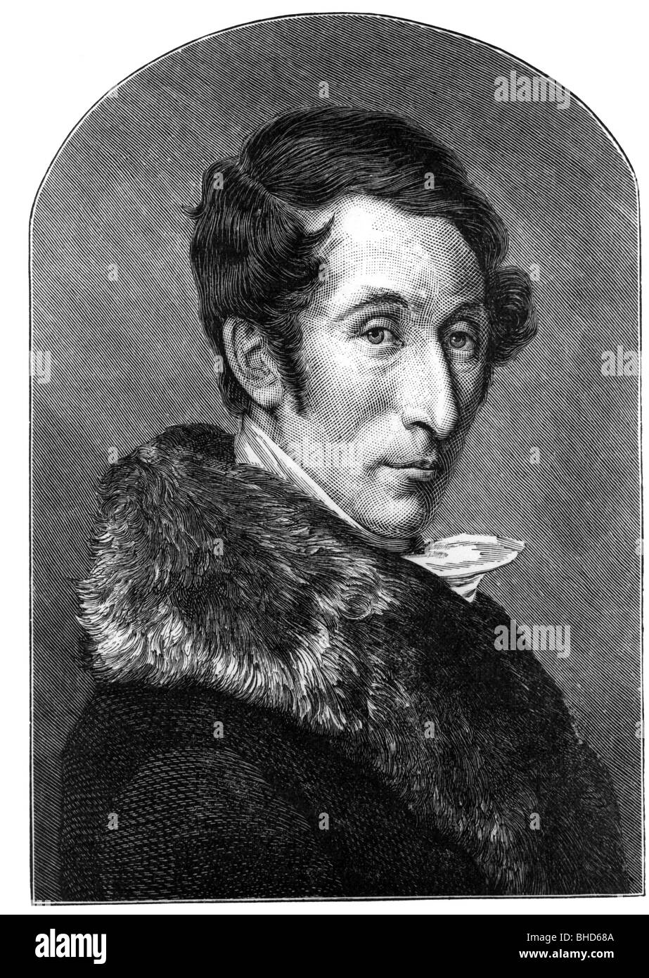 Weber, Carl Maria von, 18.11.1786 - 5.6.1826, German composer, portrait, wood engraving, 19th century, Stock Photo