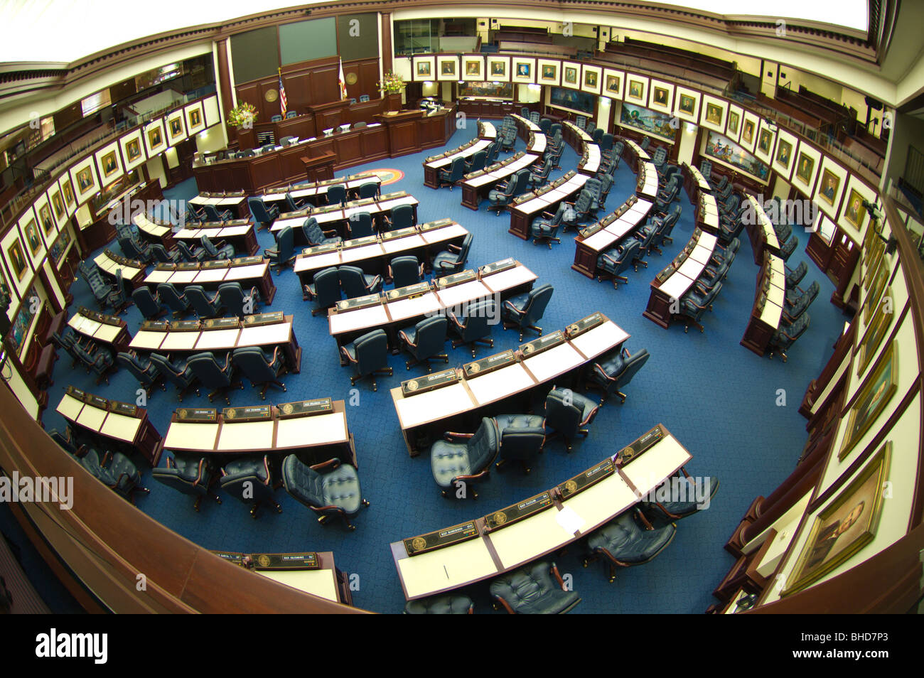 House of Representatives, Florida state capitol, Tallahassee Stock