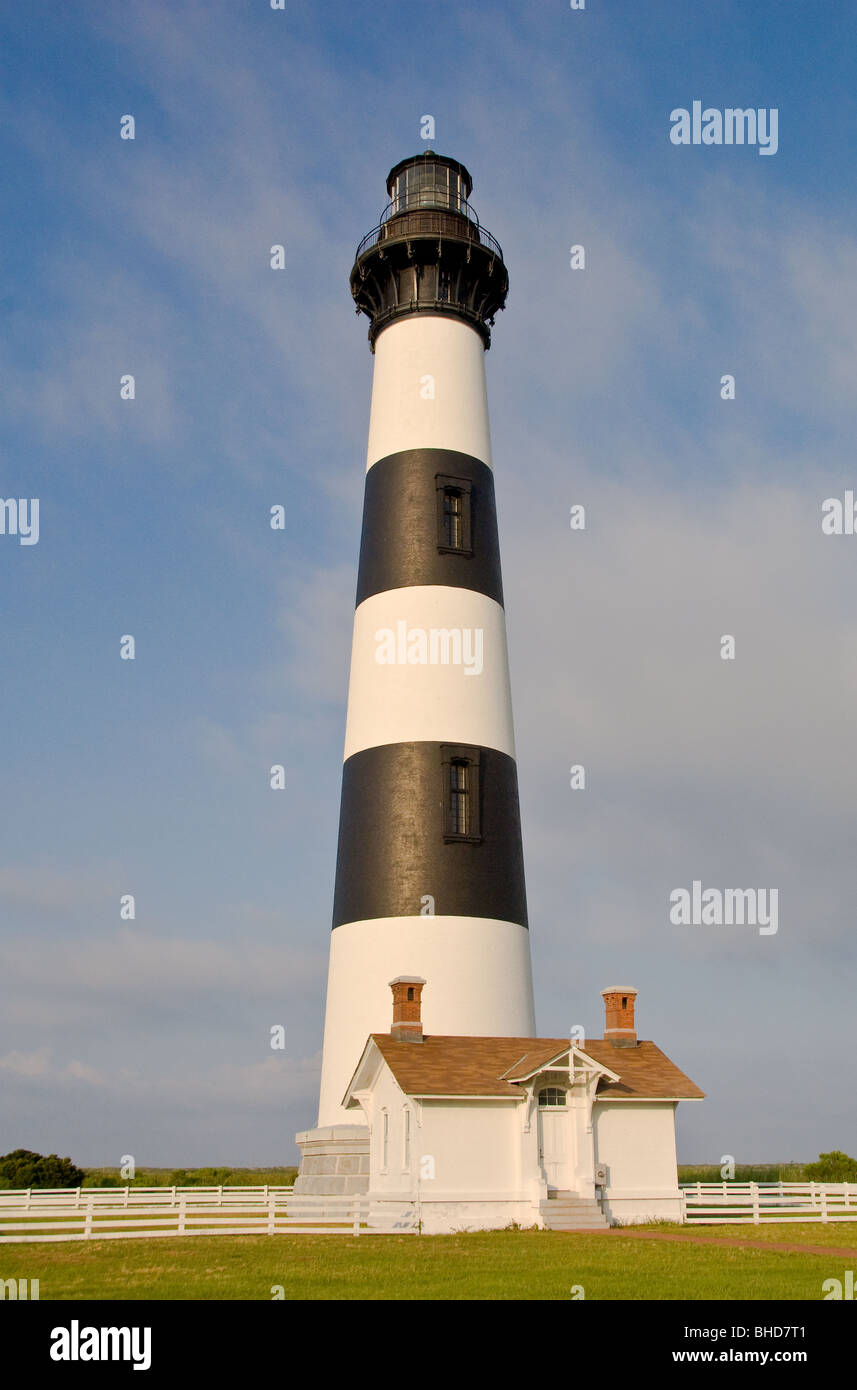 Bodie Island Lighthouse, Cape Hatteras National Seashore on the Outer Banks, Nags Head, North Carolina Stock Photo