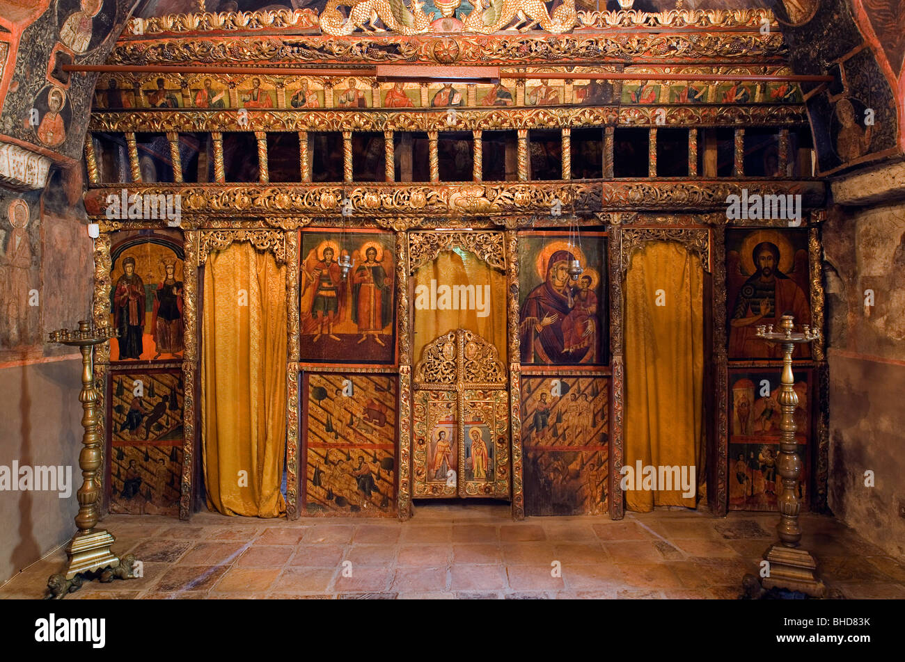 Bulgaria,Arbanassi,St Archangels Michael and Gavrail Church and ,16th C.,Frescoes Stock Photo