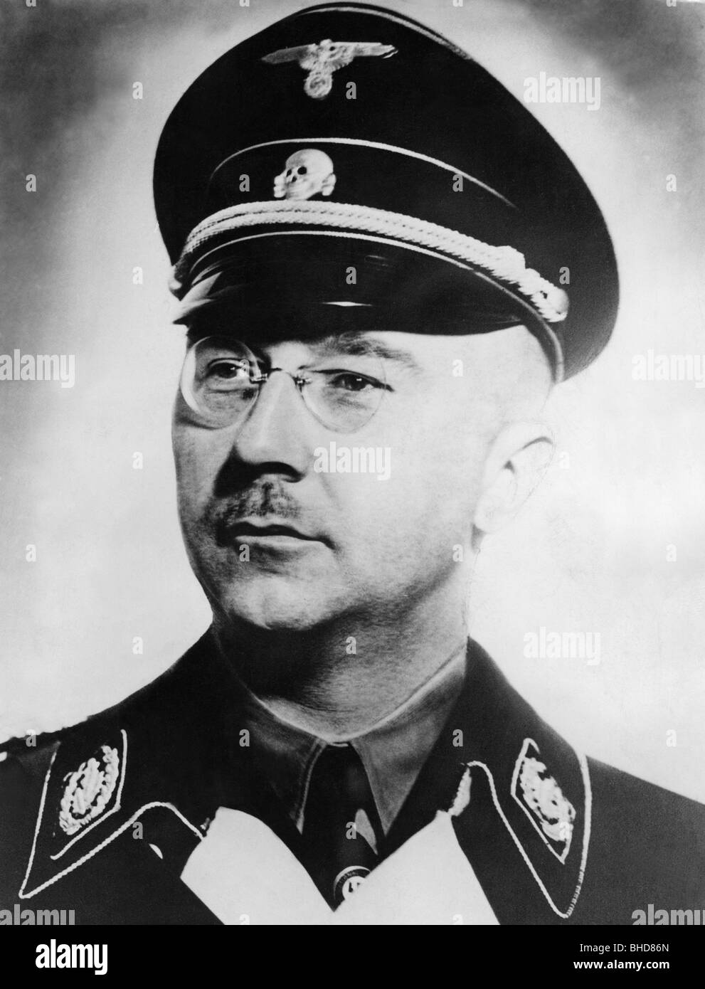 Himmler, Heinrich, 7.10.1900 - 23.5.1945, German politician, Reichsfuehrer SS (Reich SS Leader) 1929 - 1945, portrait, early 1940s, Stock Photo