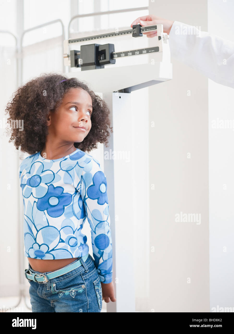 Professional weight scale for gym and doctor office Stock Photo - Alamy