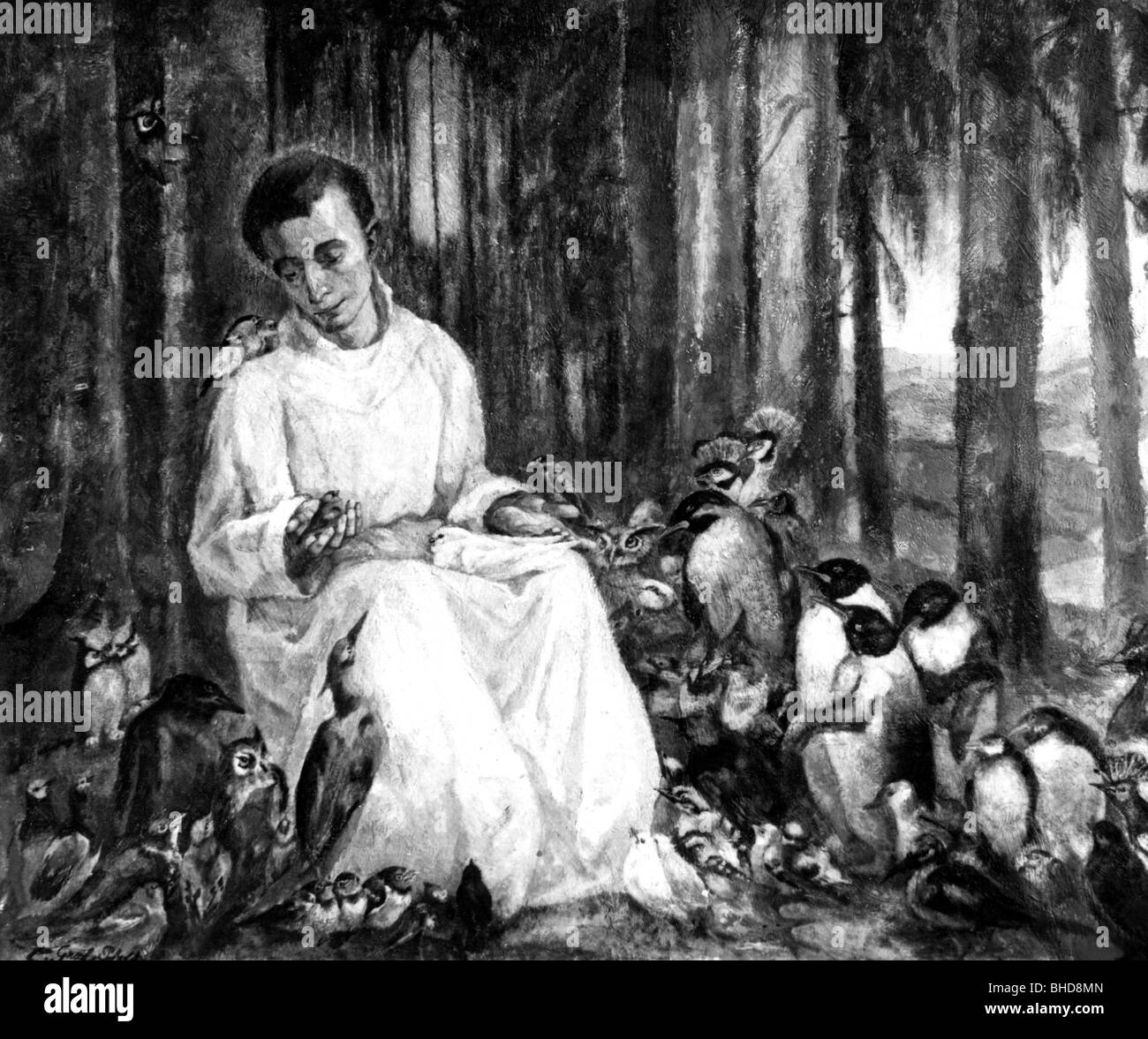 Preacher saint Black and White Stock Photos Images Alamy