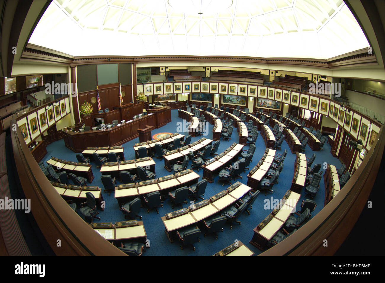 House of Representatives, Florida state capitol, Tallahassee Stock