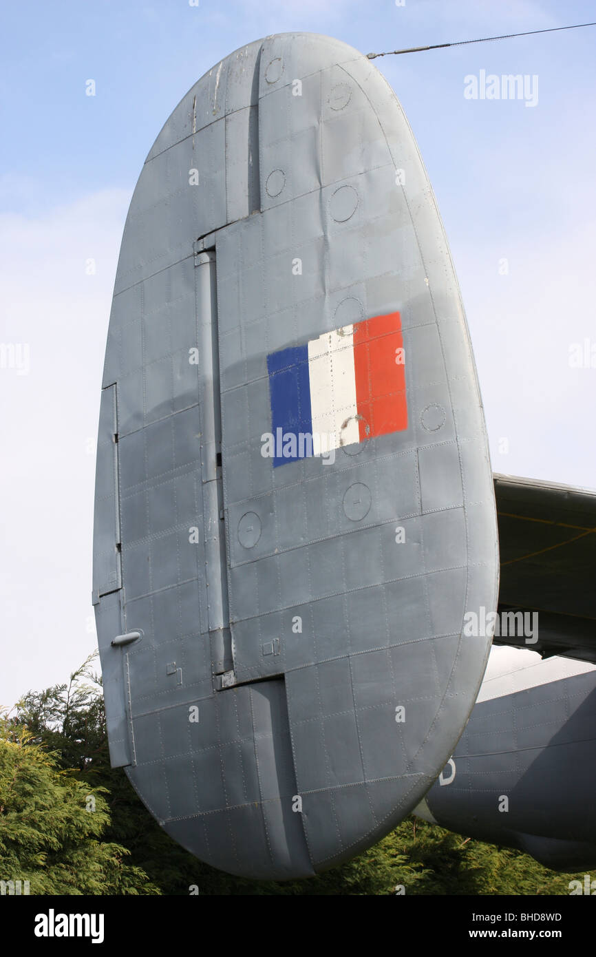 Tail fin of an Avro Shackleton Stock Photo