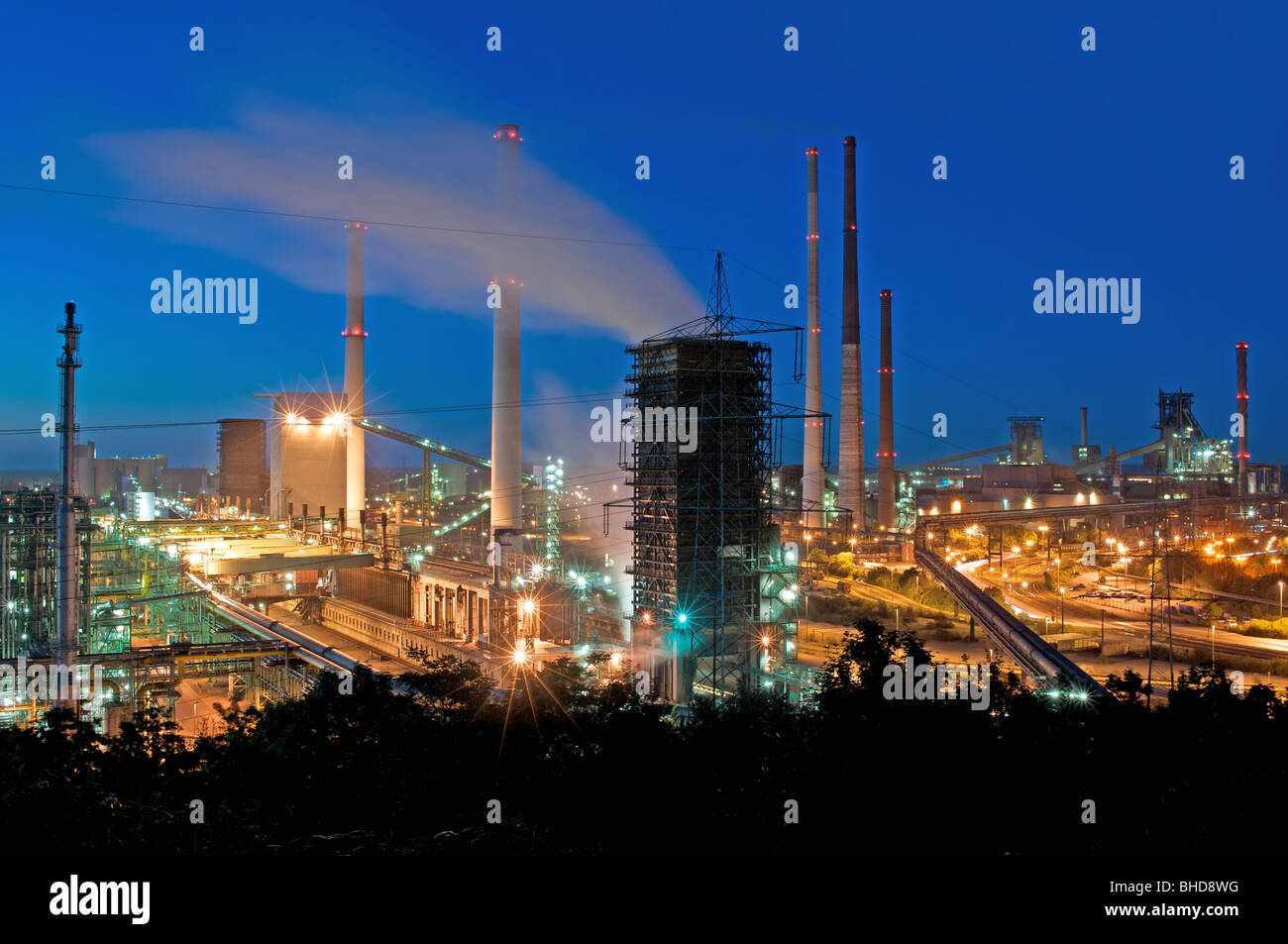 Steel factory, Germany. Stock Photo