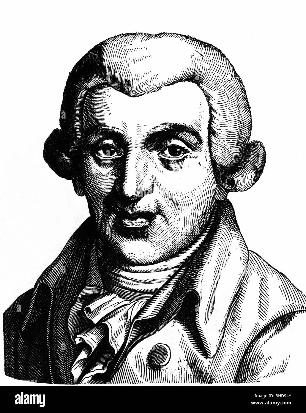 Gleim, Johann Wilhelm Ludwig, 2.4.1719 - 18.2.1803, German poet, wood engraving, , Stock Photo