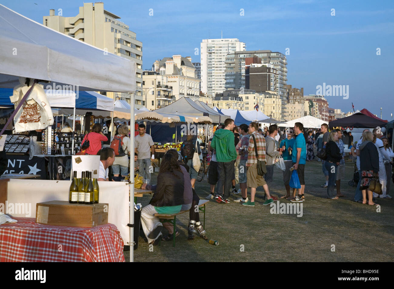 a farmers's market in brighton, east sussex Stock Photo