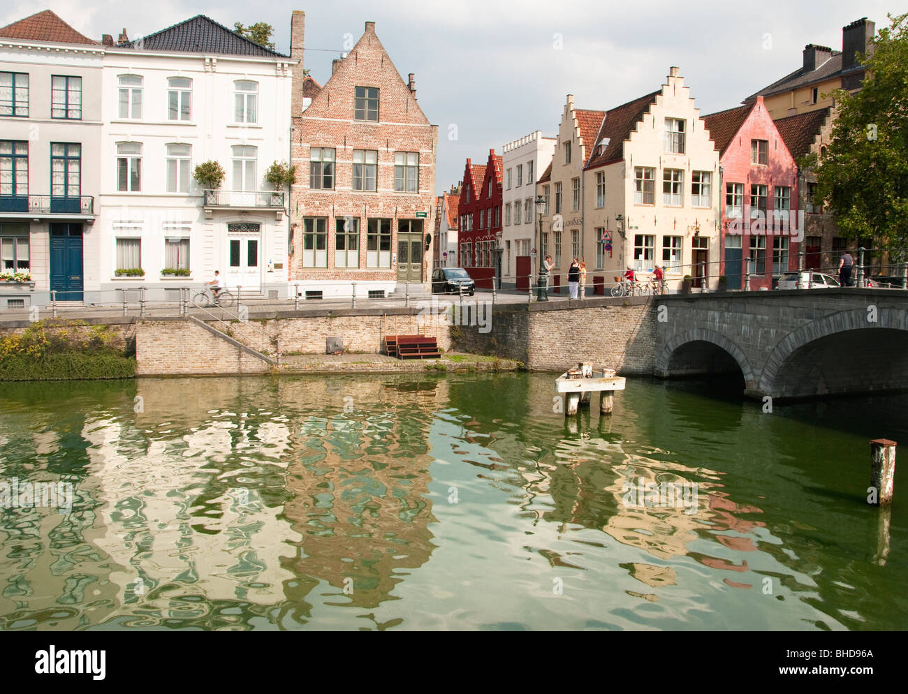 Traditional architecture in Bruges, Belgium Stock Photo