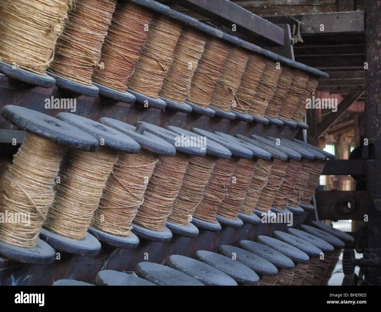 rows of twine Stock Photo Alamy