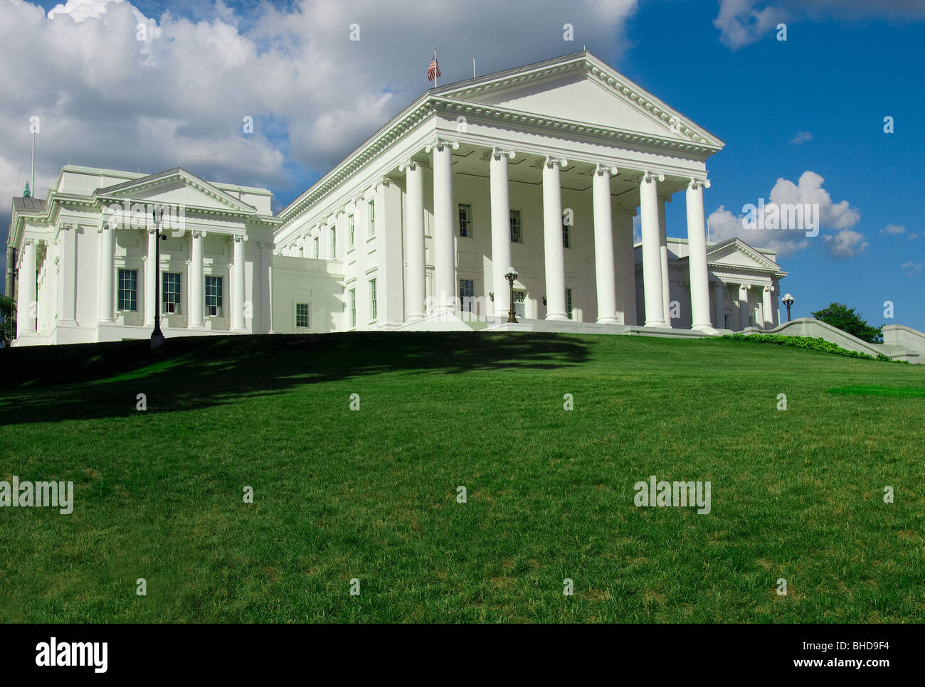 Virginia State Capitol, Neoclassical structure was designed by Thomas Jefferson the 2nd US President, Richmond, Virginia Stock Photo