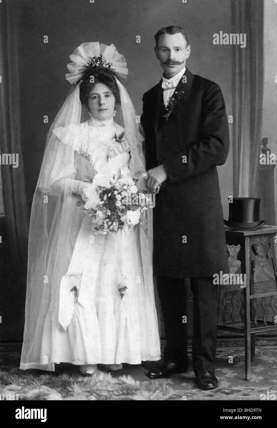 People Couples 1900 1930 Wedding Photo By Wilhelm Boos Stock