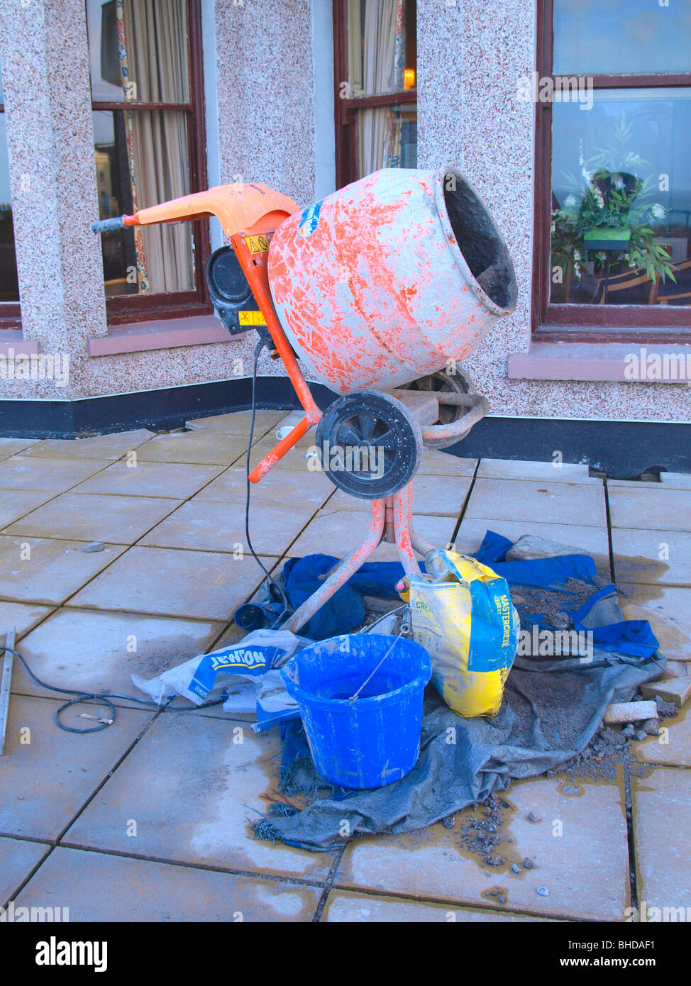 Cement mixer Stock Photo