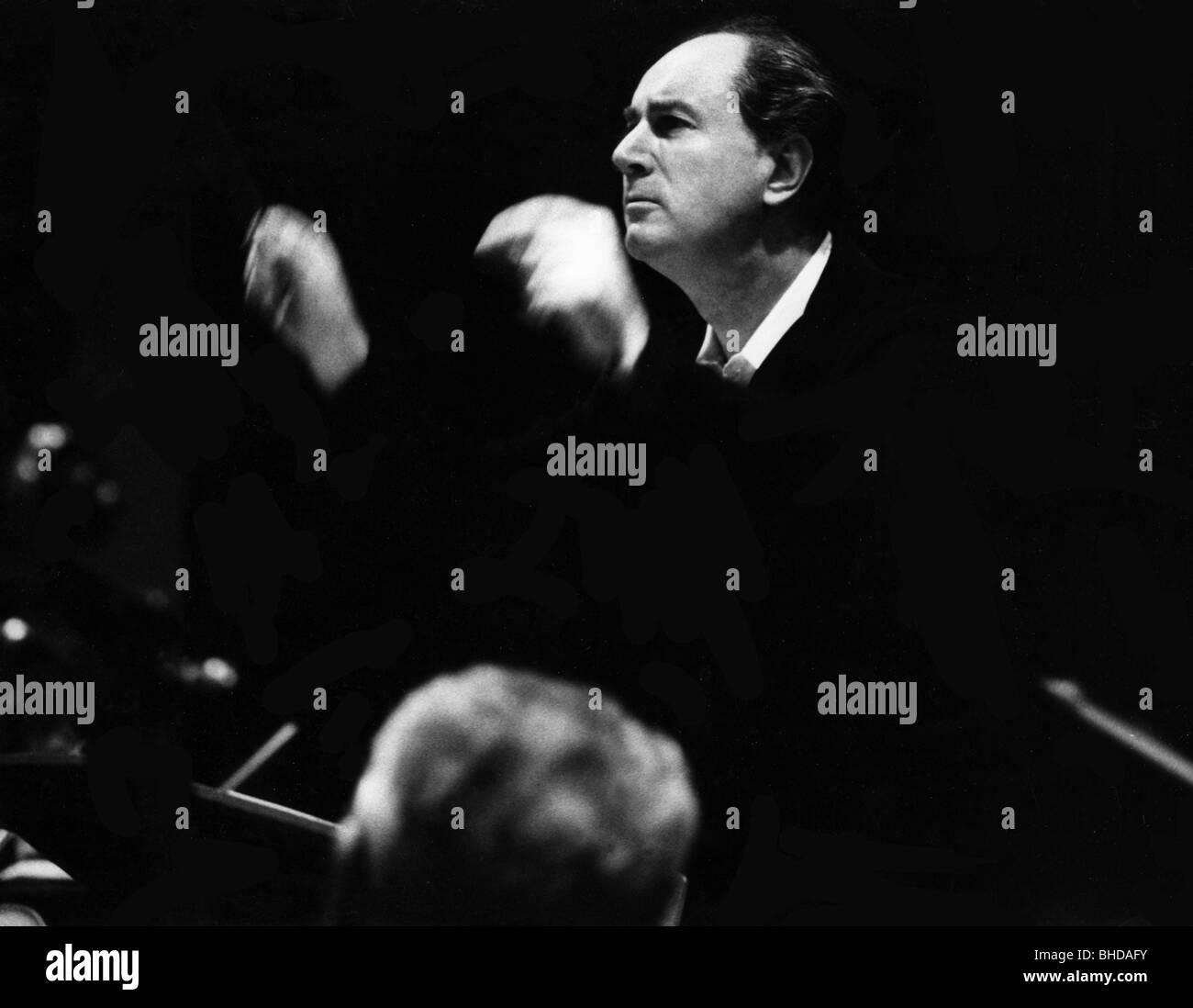 Kubelik, Jeronym Rafael, 29.6.1914 - 11.8.1996, Czech composer, conductor, half length, conducting, Stock Photo